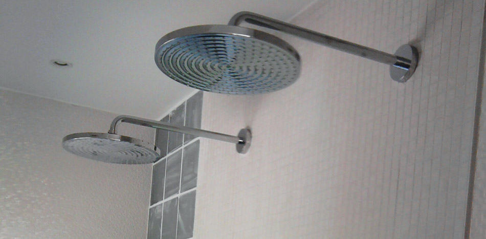 Dubbele watervaldouche